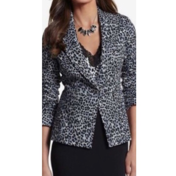 White House Black Market Jackets & Blazers - White House Black Market Leopard Print Blazer S 4